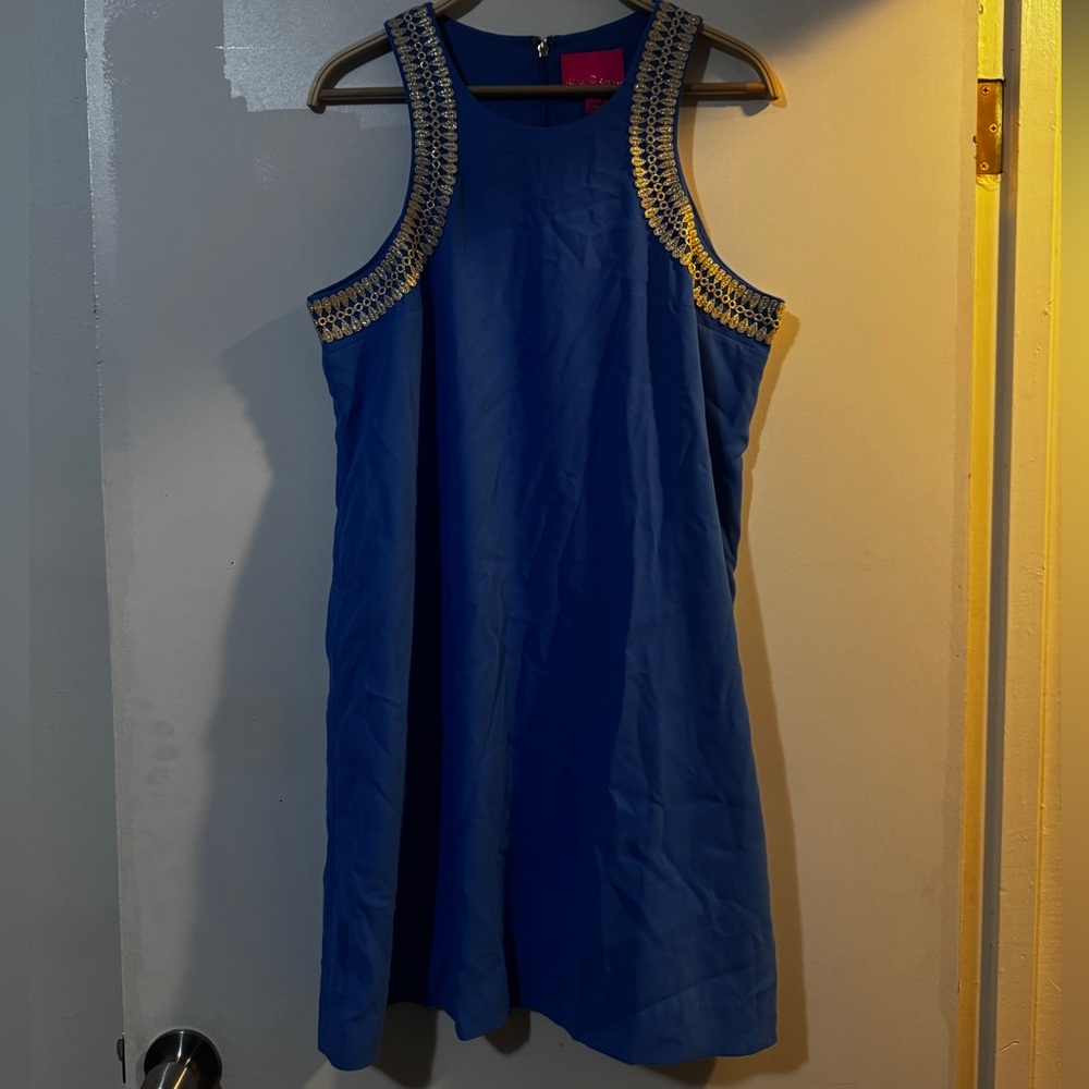 Lilly Pulitzer Elegant Blue Sleeveless Dress
